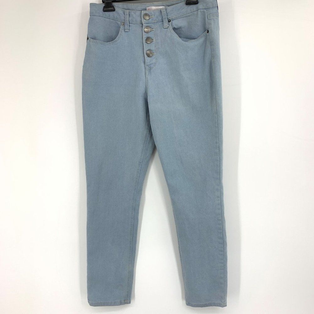 Womens NOBO No Boundries Jeans Size 15 Jr Crop 4 button fly Straight Leg 0916